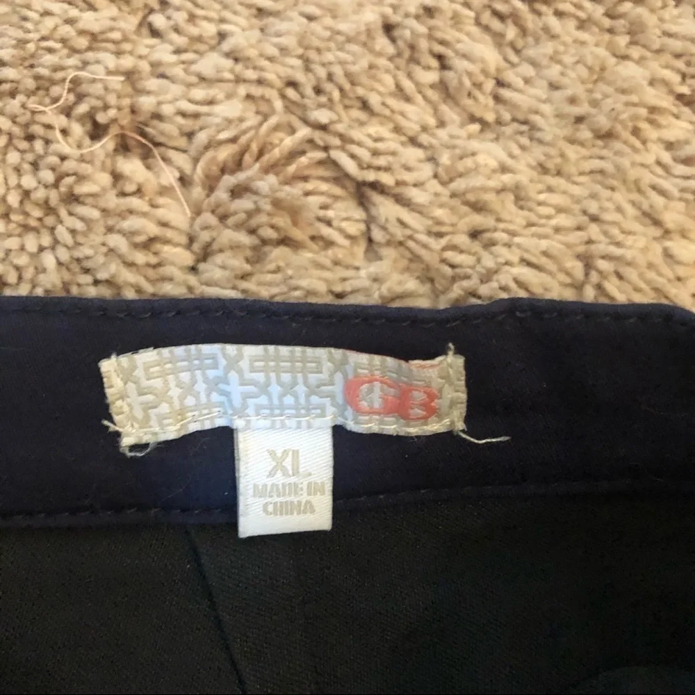 3/$25 🙌🏼 GB Belted Navy Pocket Mini Skirt XL